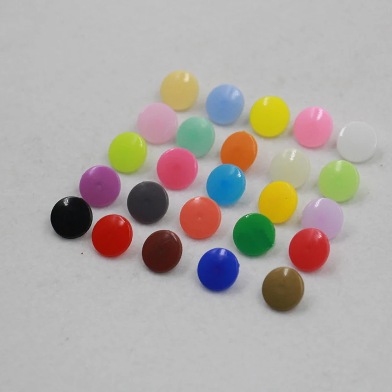 20Sets Round T5 12mm Plastic Snaps Button Fasteners Garment DIY Sewing Accessory For Baby Clothes Clips Quilt Cover Sheet Button