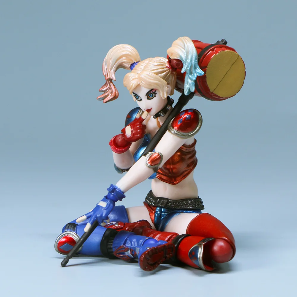 18cm Harley Quinn action figure X special task force Yamaguchi style super mobile clown female doll model statue toy