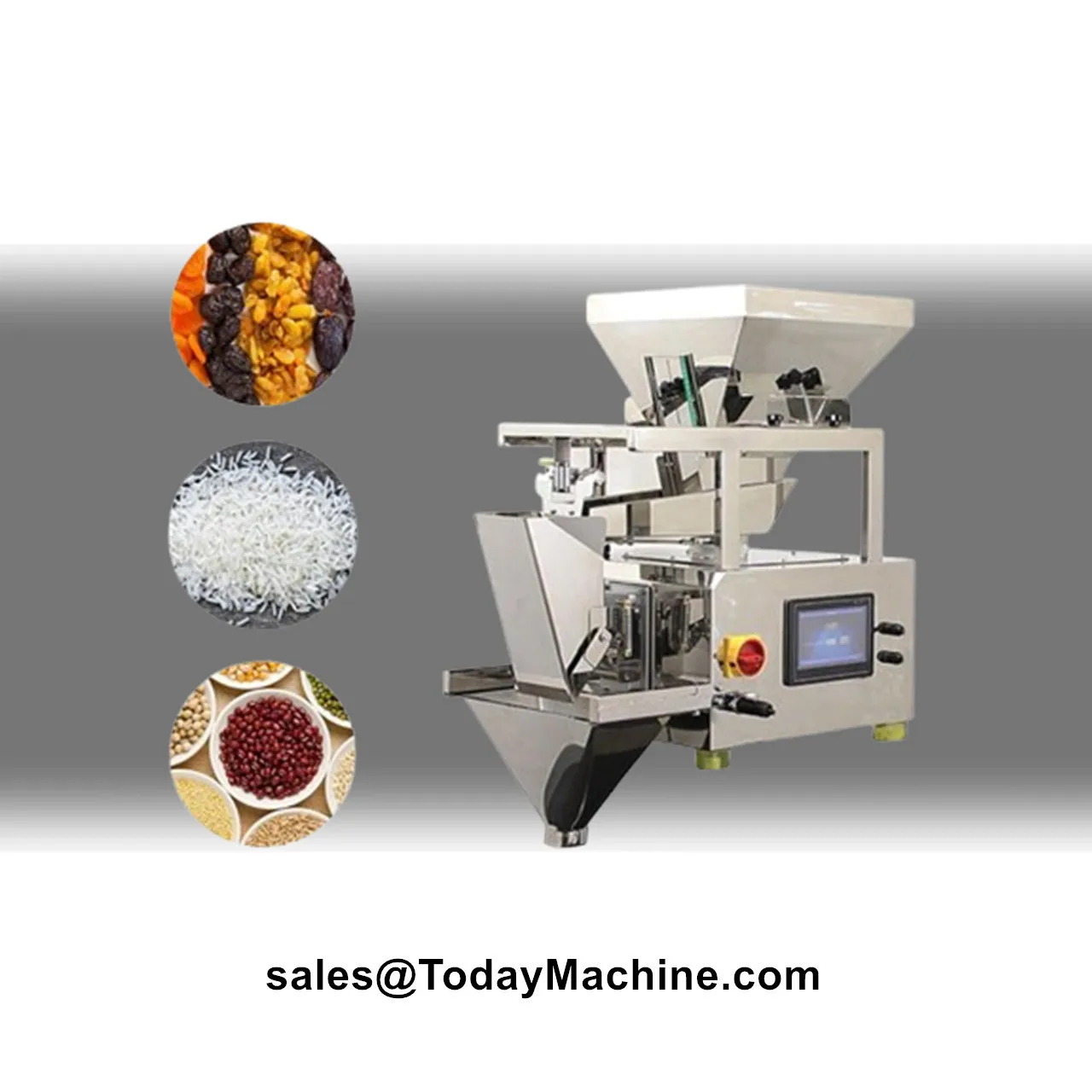Máquina de Envasado Vertical Lineal para Pesaje y Llenado de Azúcar, Sal y Arroz