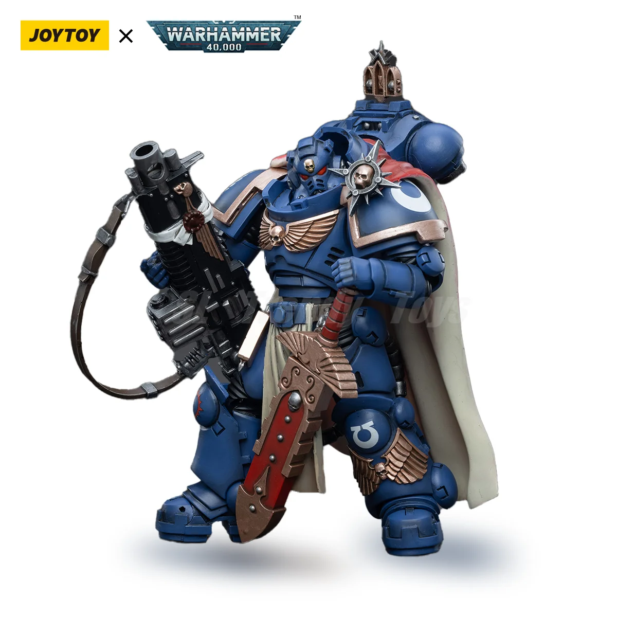 JOYTOY 1/18 แอ็คชั่นฟิกเกอร์ 40K กัปตันพร้อมมาสเตอร์-คราฟต์ Heavy Bolt Rifle รุ่นรีอิสซูชาระบบอนิเมะคอลเลกชันทหารรุ่น