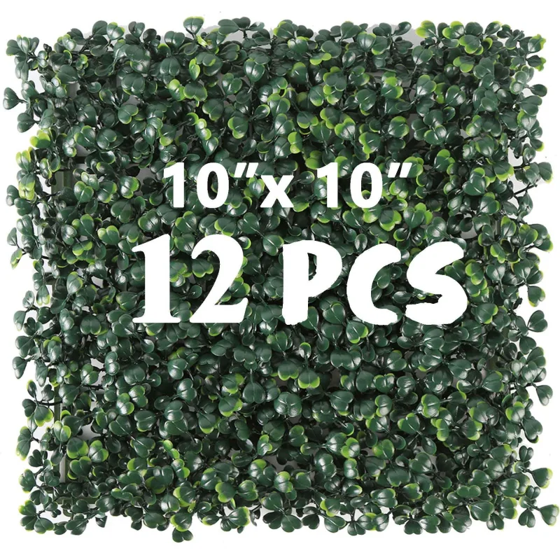 

Waterproof Wear-Resistant Artificial Plants Boxwood Panel Faux Wood Grain Decorative Panel Home Wall Ceiling Rhododendron USA