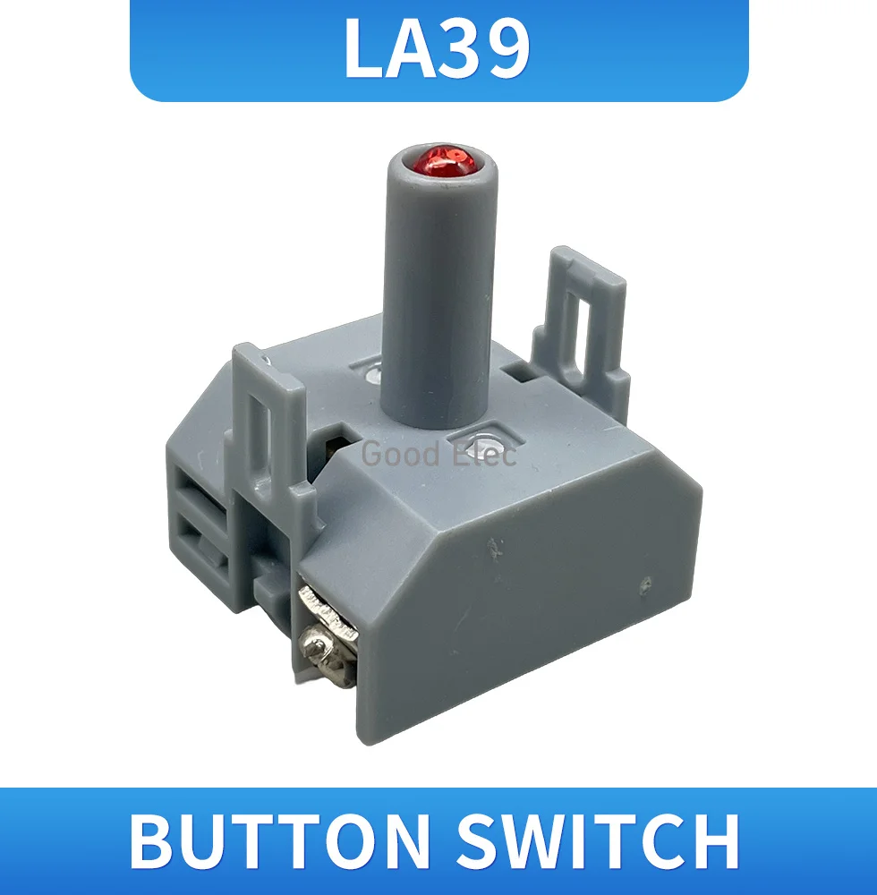 LA38/39 button switch LED lamp holder auxiliary base 6.3V12V24V36V110V220V red green yellow Blue White