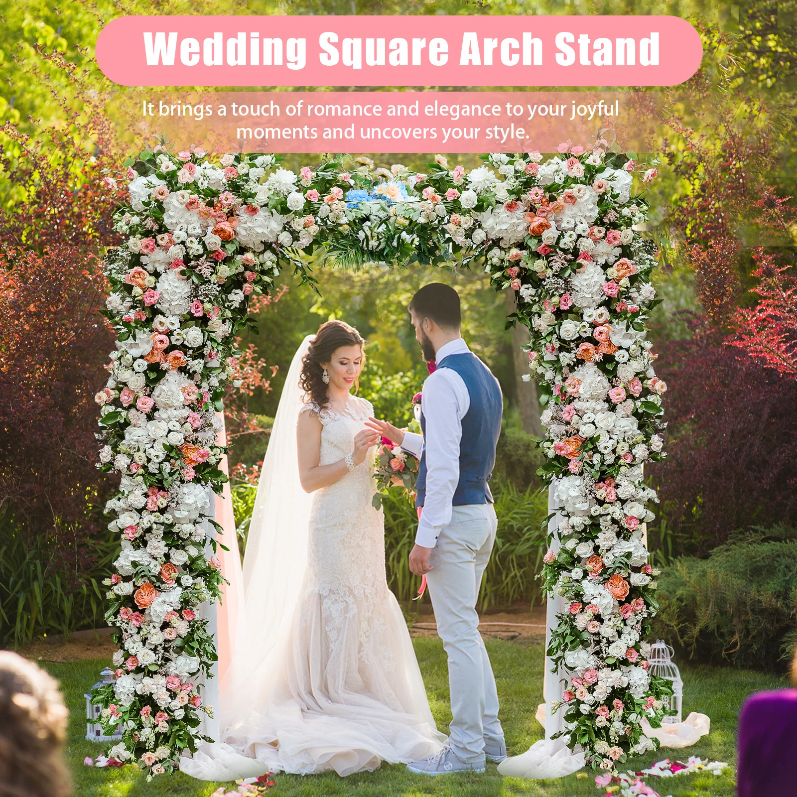 

1.8m Tall Wedding Square Arch Stand