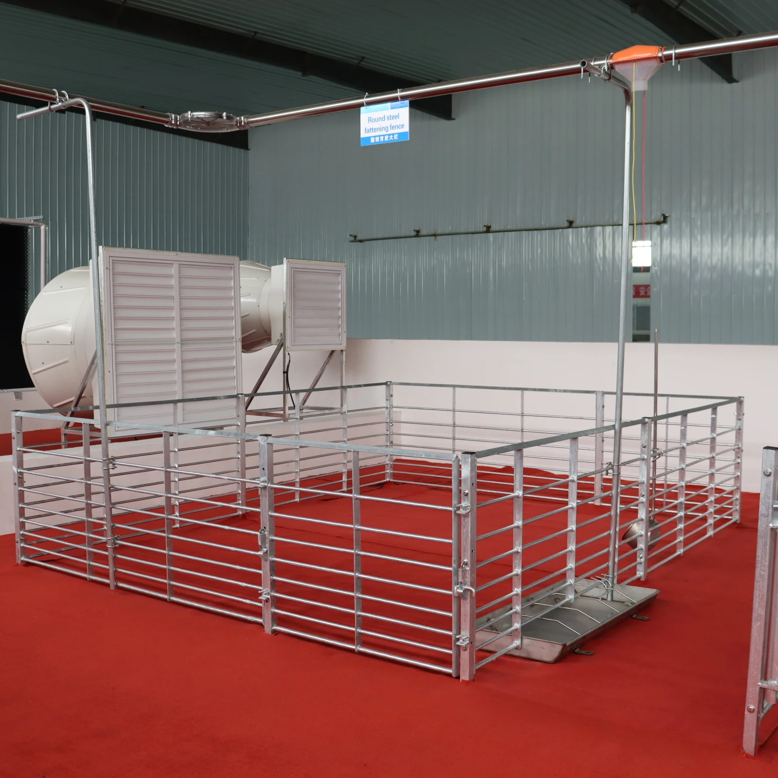 Cajas de engorde de acero a la venta, valla de granja de cerdos, jaulas para animales, equipo de cría de animales para cultivo de cerdos