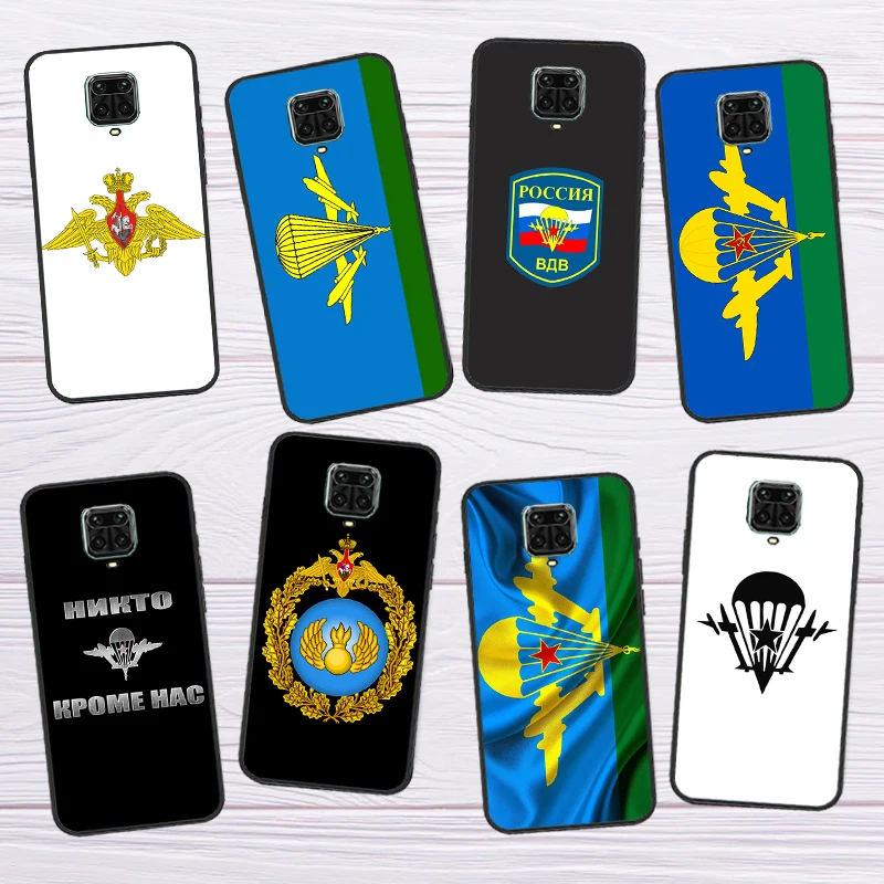 Russia Airborne Funda For Xiaomi Redmi Note 12 Pro 12S 11 Pro 11S 8 9 10 Pro 10S 9S Redmi 12C 9C 10C Case