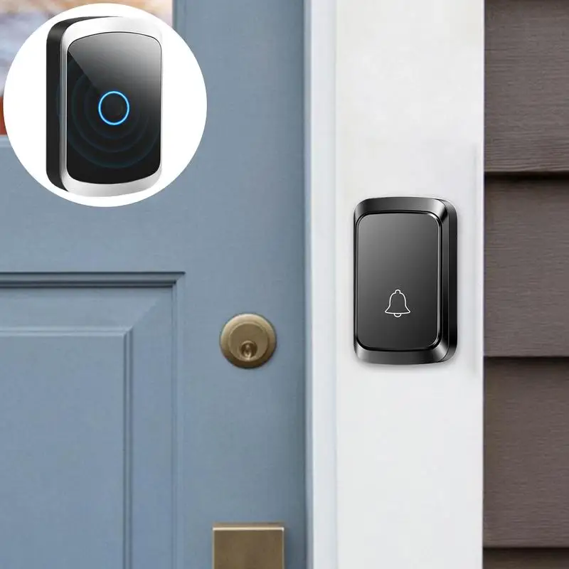 مجموعة جرس الباب اللاسلكي في الهواء الطلق ، جرس الباب مقاوم للماء ، بيت الرنين ، عن بعد ، حديقة المنزل ، 60 أغنية