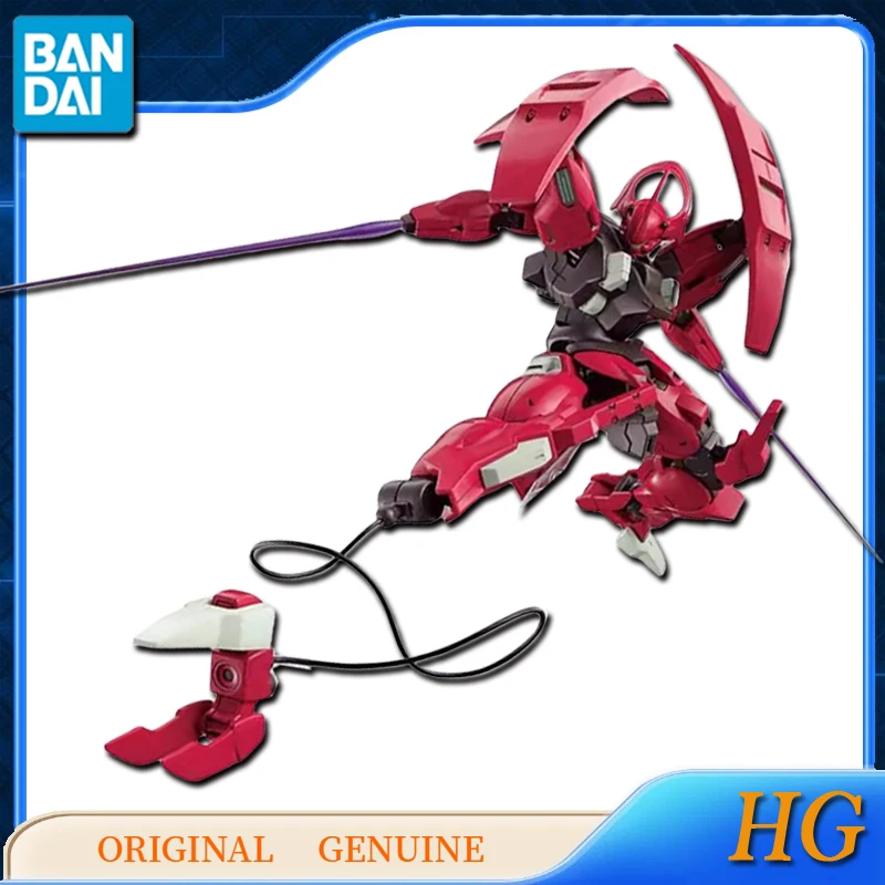Bandai original genuíno hg 1/144 a bruxa da mercury gundam varialbalde anime figuras de ação brinquedo para crianças presente modelo ornamentos
