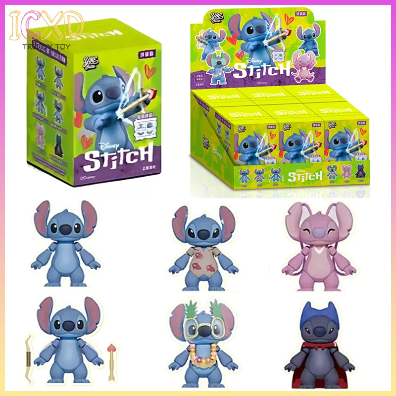 

Disney Stitch Building Assembly Blind Box Lilo & Stitch Puzzle Figurine Children'S Toy Joint Movable Model Mystery Box Gift Toy