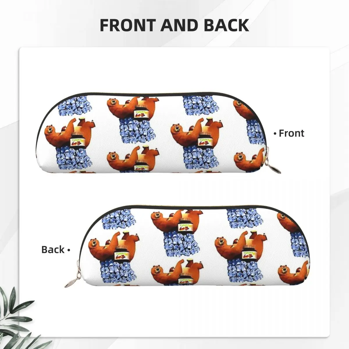 Grizzy And The Lemmings مقلمة قلم رصاص الحقيبة تخزين القرطاسية لوازم سعة كبيرة صندوق القلم حقيبة أقلام رصاص صبي فتاة المدرسة