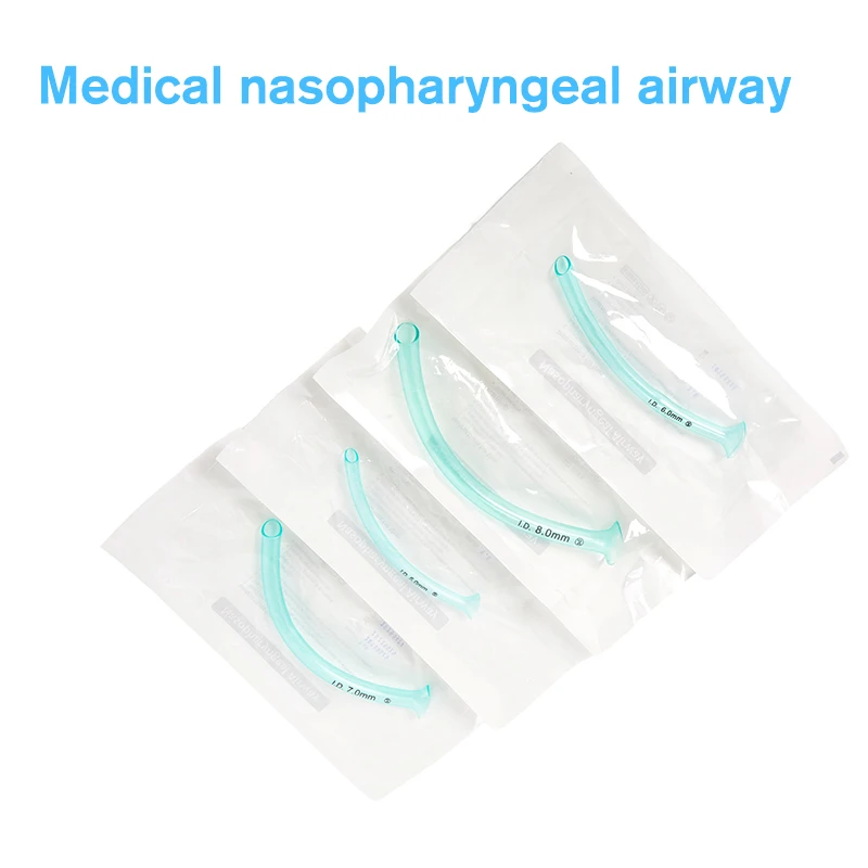 Individual Package Disposable Nasopharyngeal Snorkel Nose Cannula Oxygen Pipe Airway Connection Tube Breathe Emergency Accessory