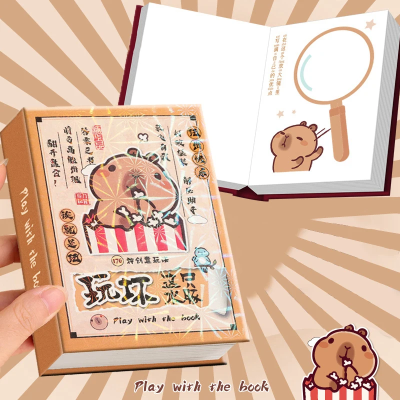 Creative Cute Capybara Notebook School Office Supplies Cartoon Funny Capybara Notebook Student Decompression Notebook Gifts