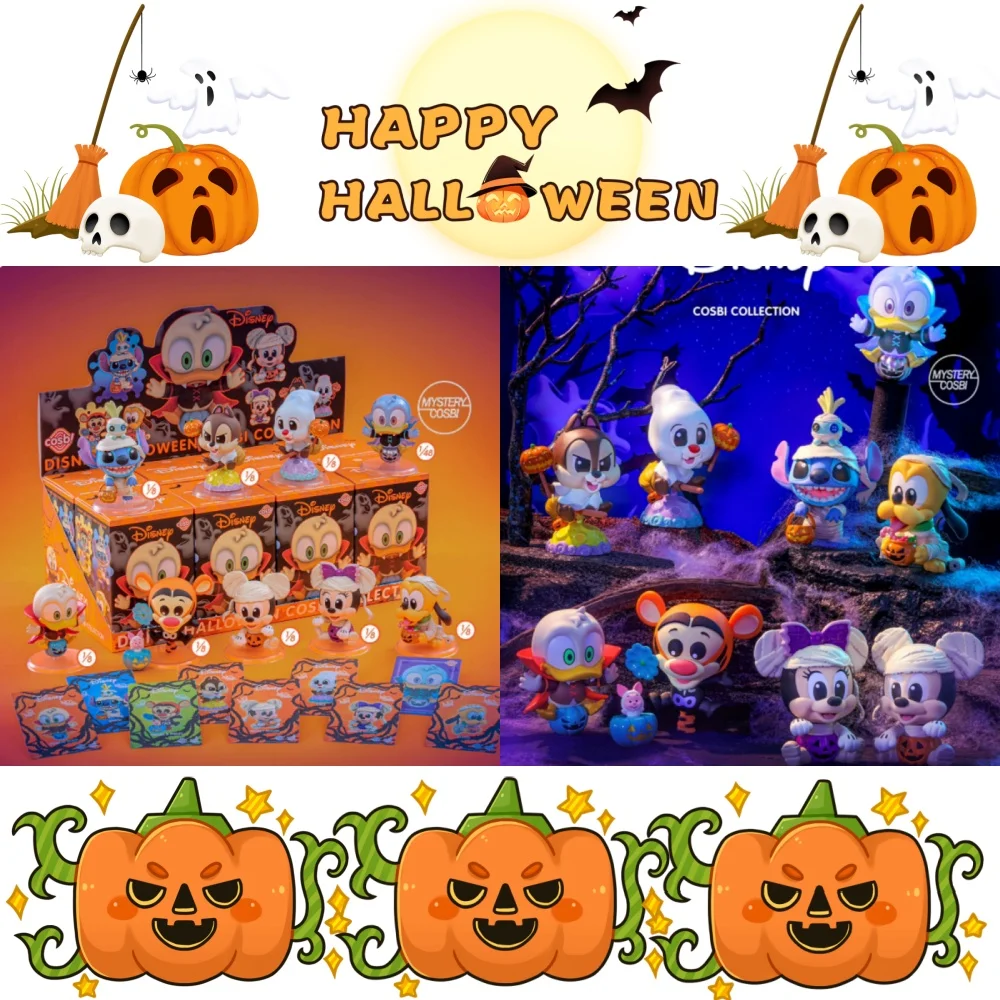 

Mickey Mouse And Friends (Pumpkin Version) Halloween Limited Blind Box Mini Figure Guess Pack Figure Halloween Christmas For Kid