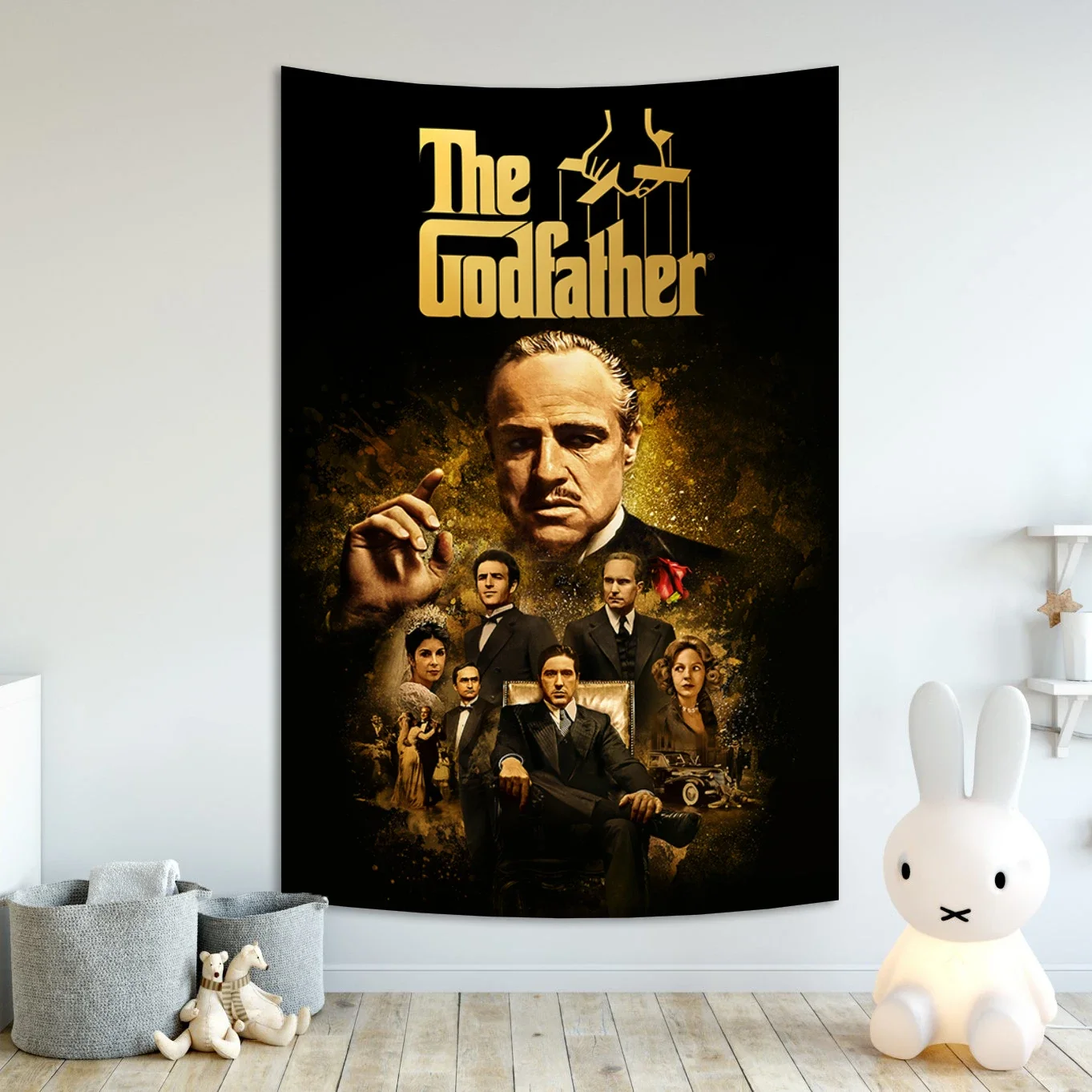 

The Godfather Classic Movie Poster Tapestry Living Room Wall Decor Vintage Art Decoration