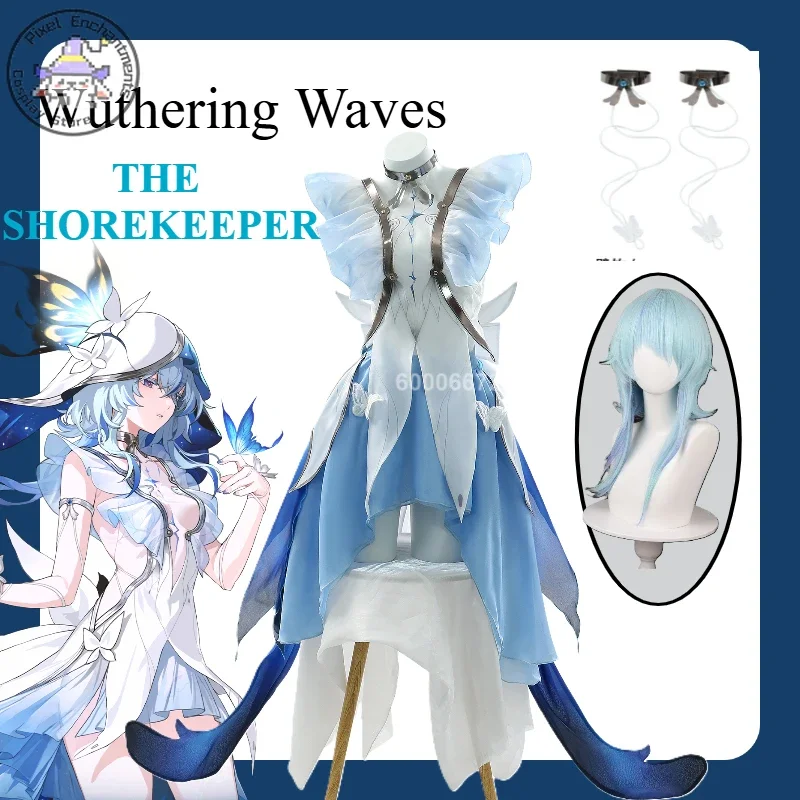 Wuthering Waves juego The Shorekeeper disfraz de Cosplay mujer encantador vestido Sexy uniforme traje fiesta de Halloween traje de juego de rol