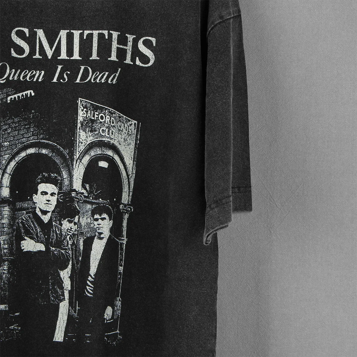 The Smiths T-Shirt The Queen Is Dead Post-Punk Band The Stone Roses Joy Division Black Retro Short Sleeves Printed Shirt