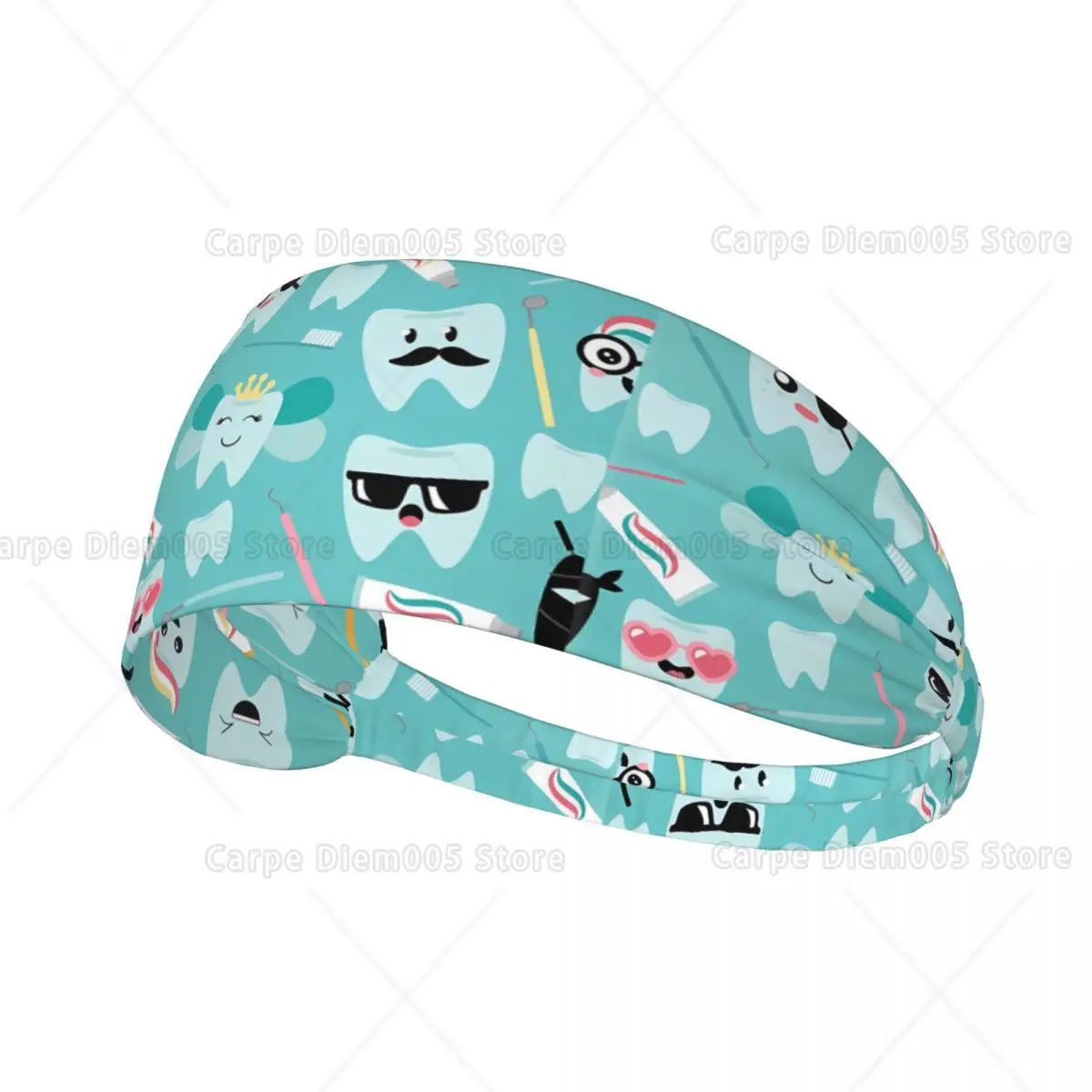 

Headbands Yoga Workout Exercise Headbands Elastic Hair Bands Teeth Dental Pattern Headband Sweatbands for Working
