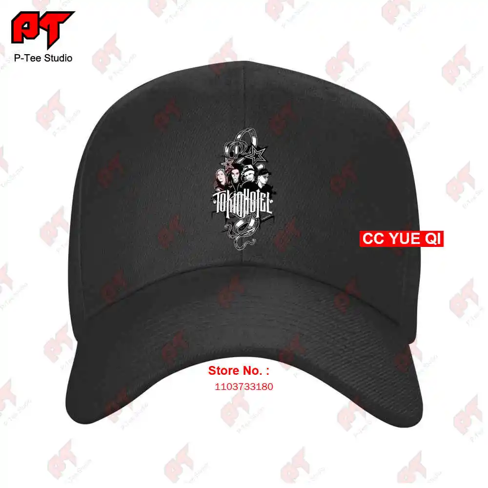 New Tokio Hotel Band Pop Art Red Juniors Rock Concert Baseball Caps Truck Cap DMDO