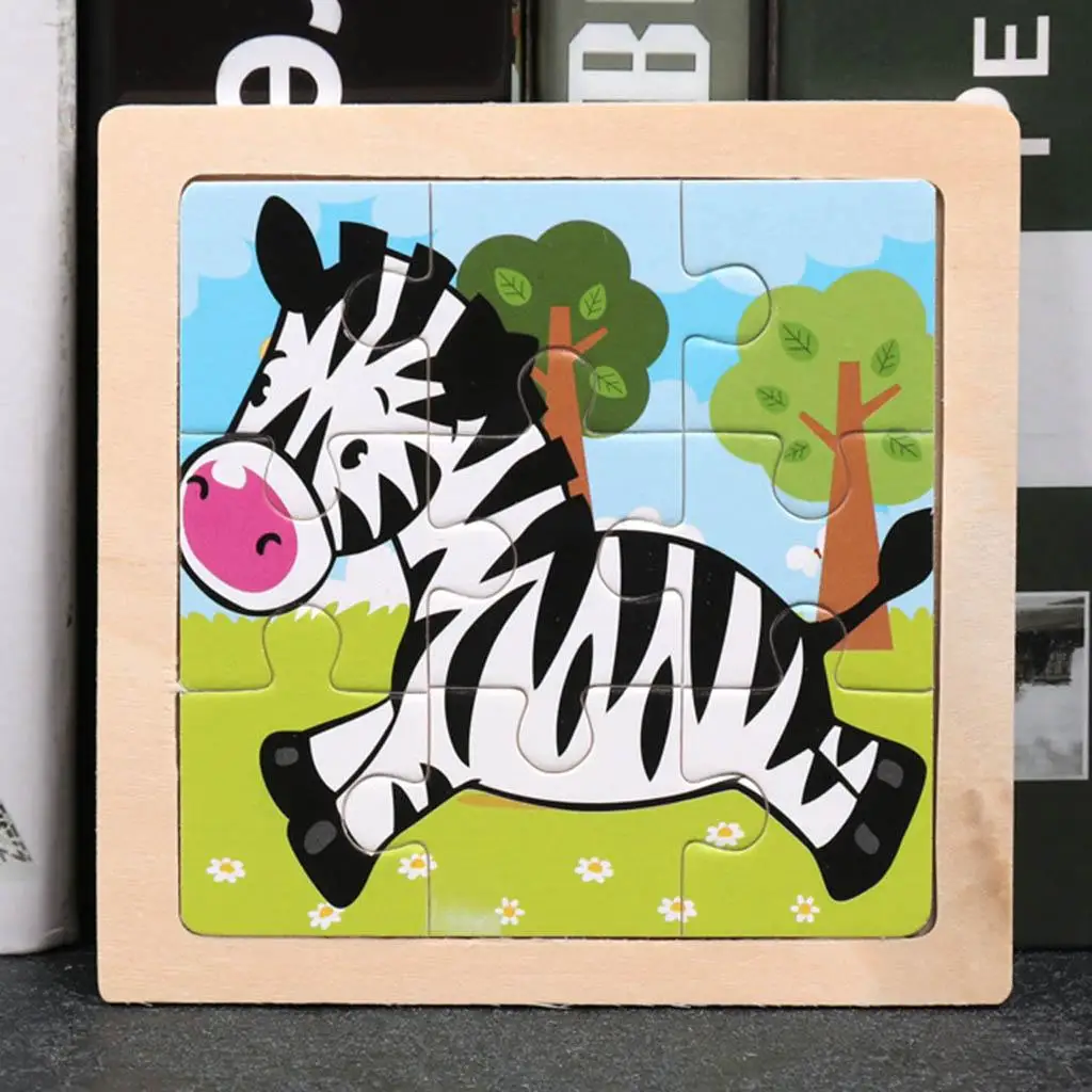 

Wooden Puzzle for Kids Preschool Animal Cognition Toy Early Education Game for Toddlers Learning Activities