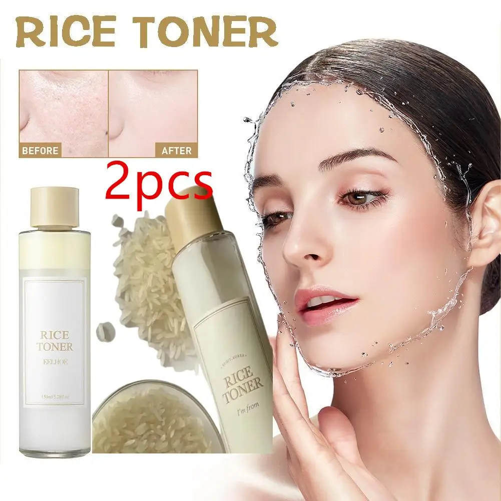 2pcs 150ml Rice Toner Moisturizing Firming The Skin Soothing Repairing The Skin Barrier Toner Women Facial Brightening Skin Care