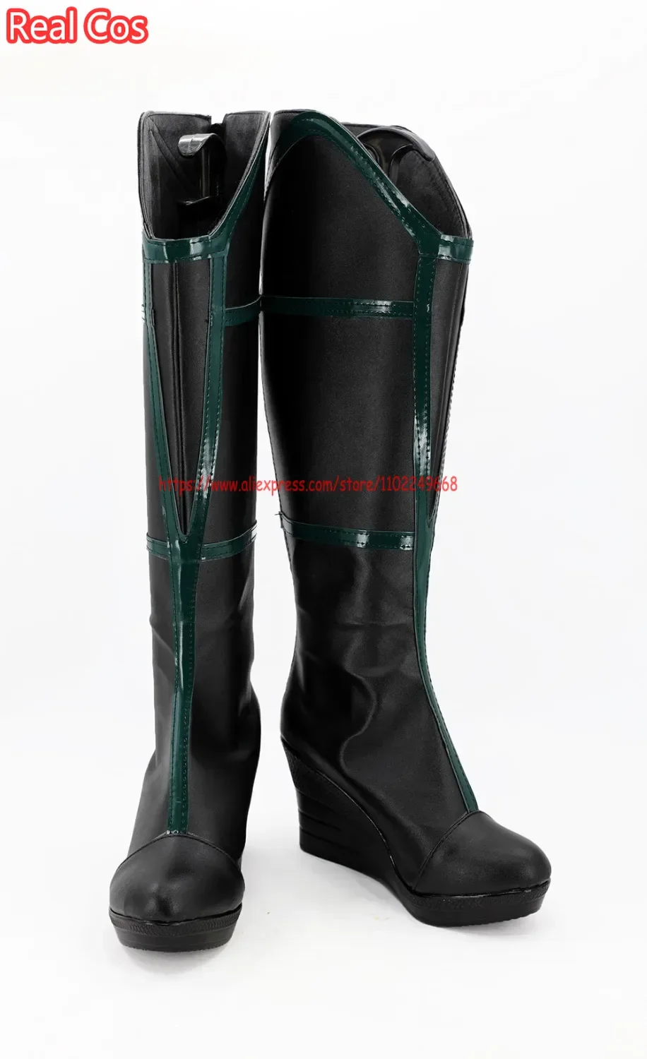 أحذية تنكرية من RealCos Ragnarok Hela ، أحذية بكعب إسفيني ، مصنوعة خصيصًا ، أي حجم للجنسين