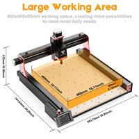 Twotrees TTC450 PRO CNC woodworking laser engraving machine 2-in-1 90% assembly GRBL control suitable for wood, acrylic, metal