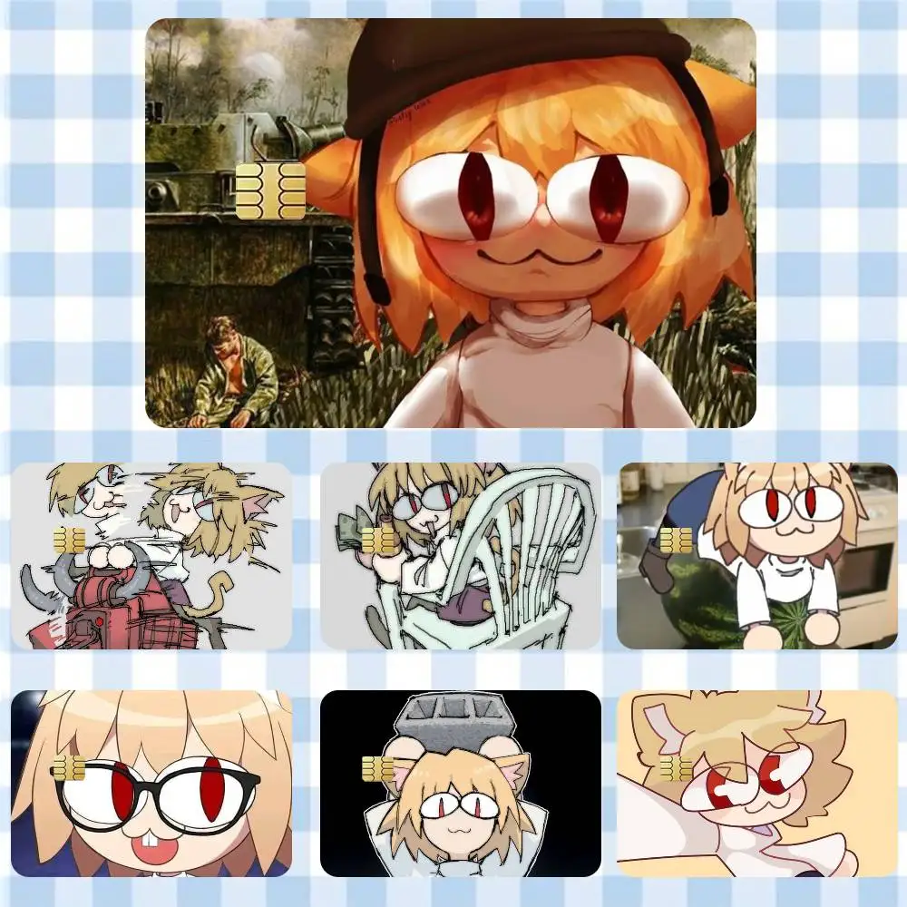 

Neko Funny Memes Neko Arc Sticker Film Tape Skin for Credit Card Debit Card Cartoon Waterproof Stickers