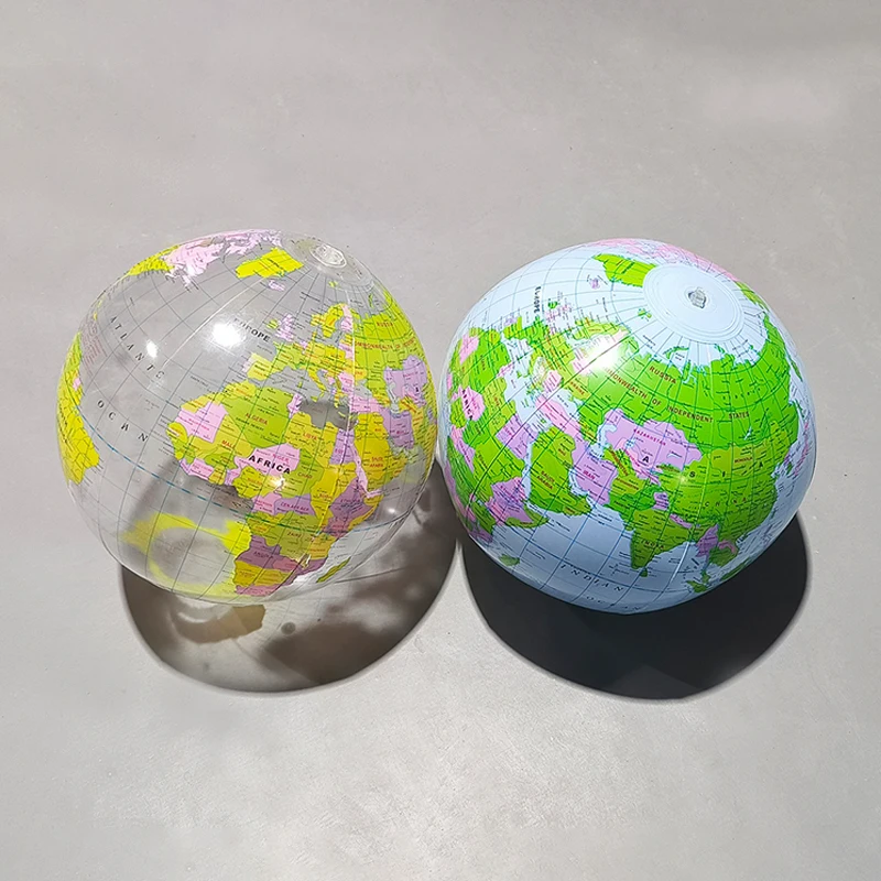 Ballon de plage gonflable en PVC, 30cm, version anglaise, motif terre, été, jouet d'extérieur, cadeau