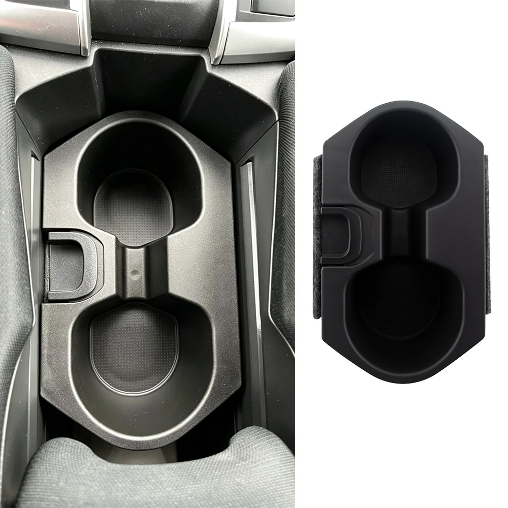 Car Central Control Water Cup Slot Holder for Civic 10th Gen 2016 2017 2018 Double USB Storage Box Tray Interior Accessories