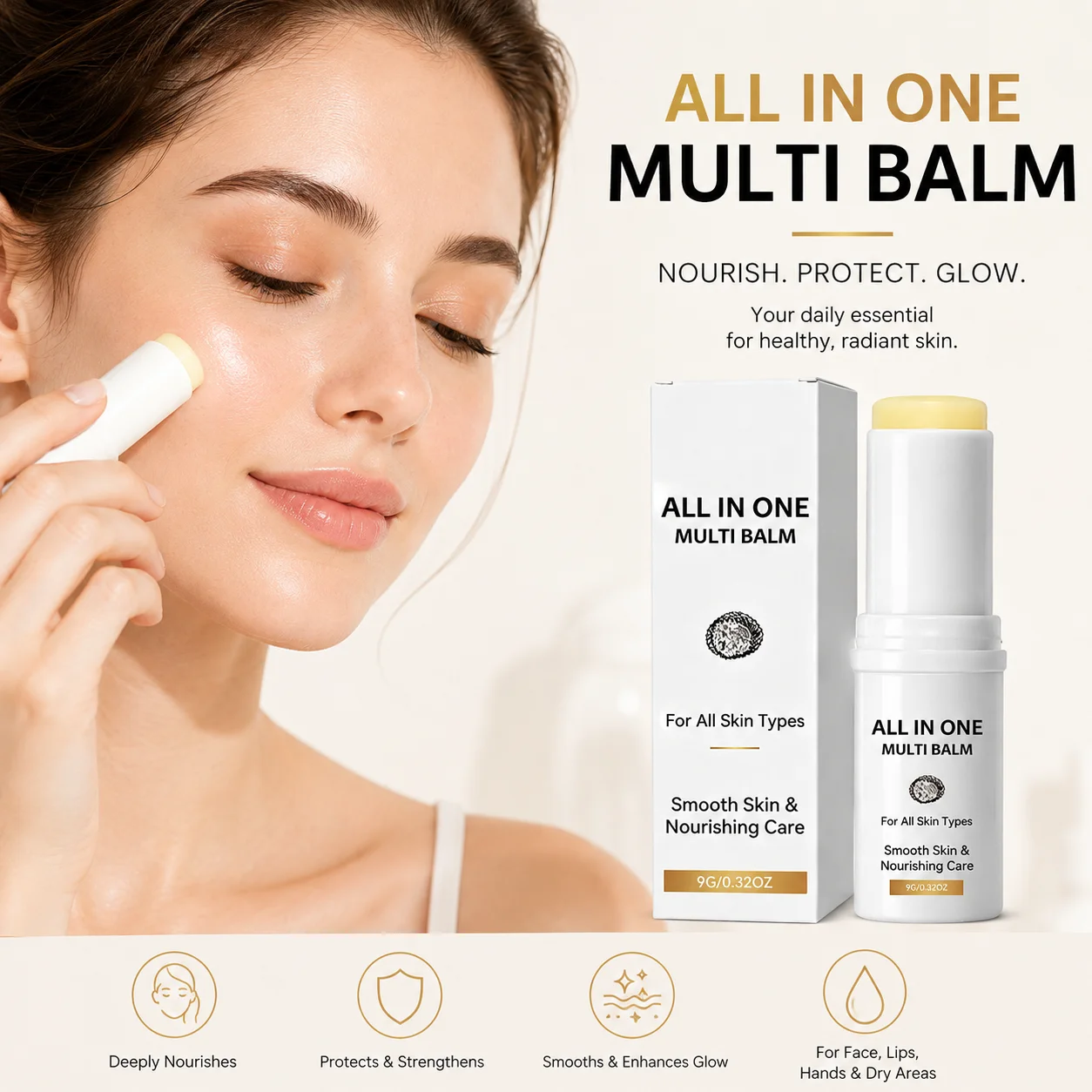 Vitamin Dual Serum Balm Anti Wrinkle Face Eye Treatment Quick Hydration Repair Brighten Portable Daily Skincare Multi Balm Stick