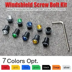 10pcs 앞 유리 나사 너트 세트 앞 유리 볼트 키트 Yamaha YZF R1 R6 FZS 1000 YZF-R1 YZF R6 R3 R1 R7 YZFR6 YZFR3 YZFR1 YZFR7