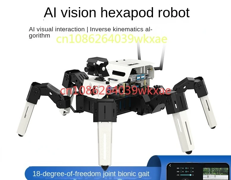 AI Visual Recognition of Hexapod Biomimetic Spider Robot