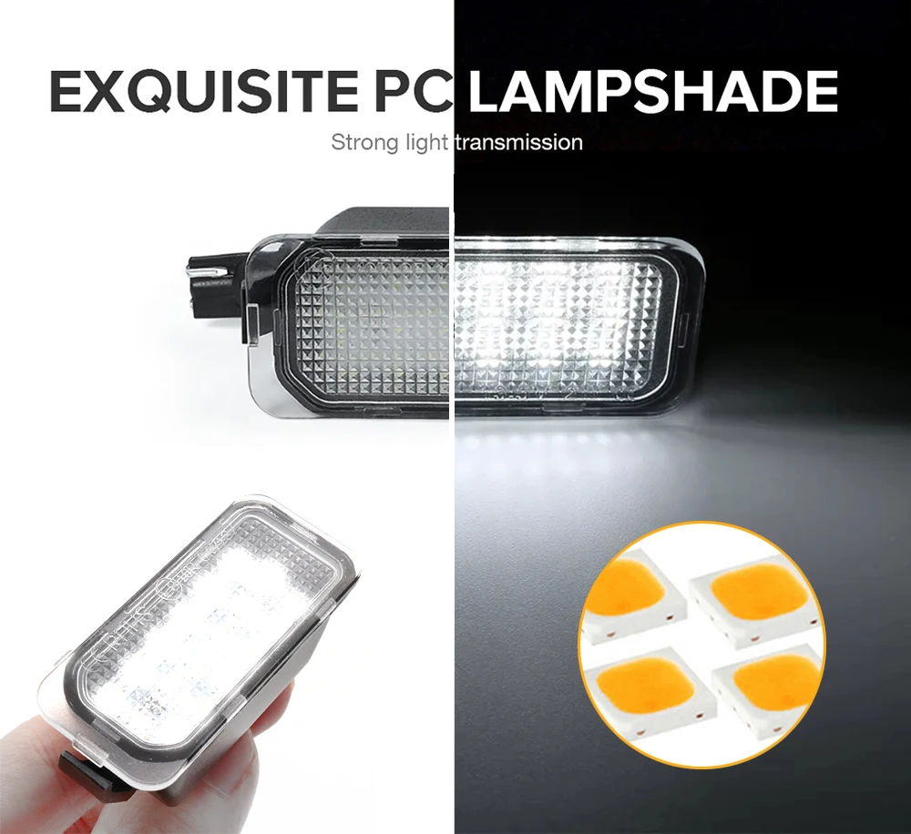 

Car LED License Plate Light For Ford Mondeo Kuga Fiesta Ranger Explorer Transit Escape Fusion C-Max S-Max Focus Number Lamp