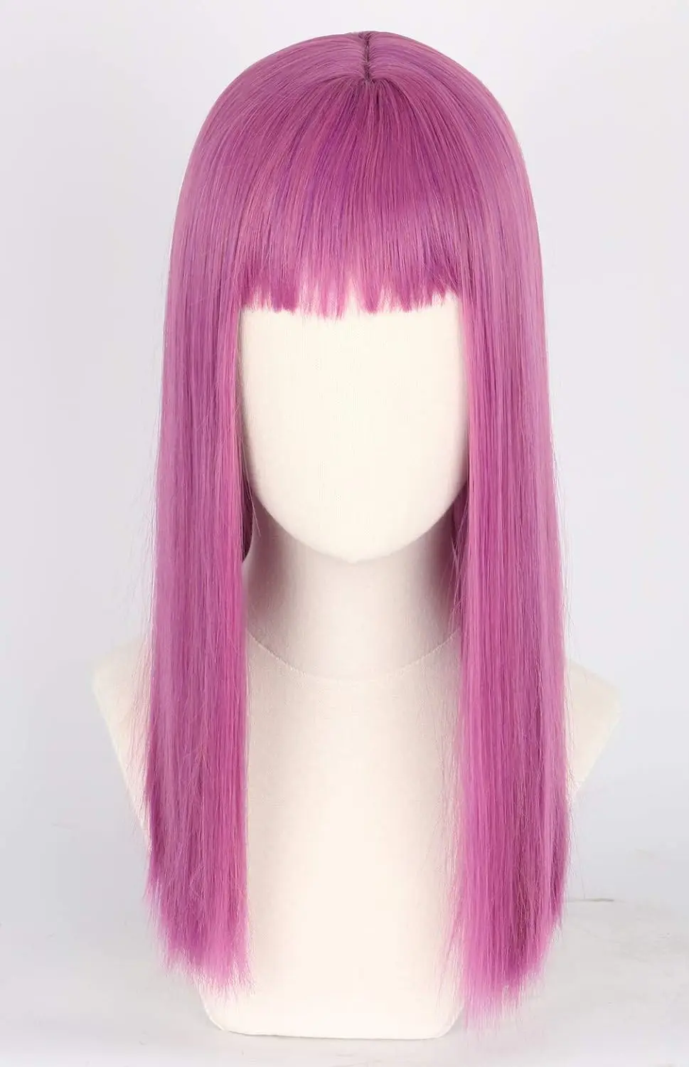 Topcosplay peruka do cosplay peruka dla dzieci długa prosta fioletowa peruka damska Halloween kostium anime peruki na przyjęcie