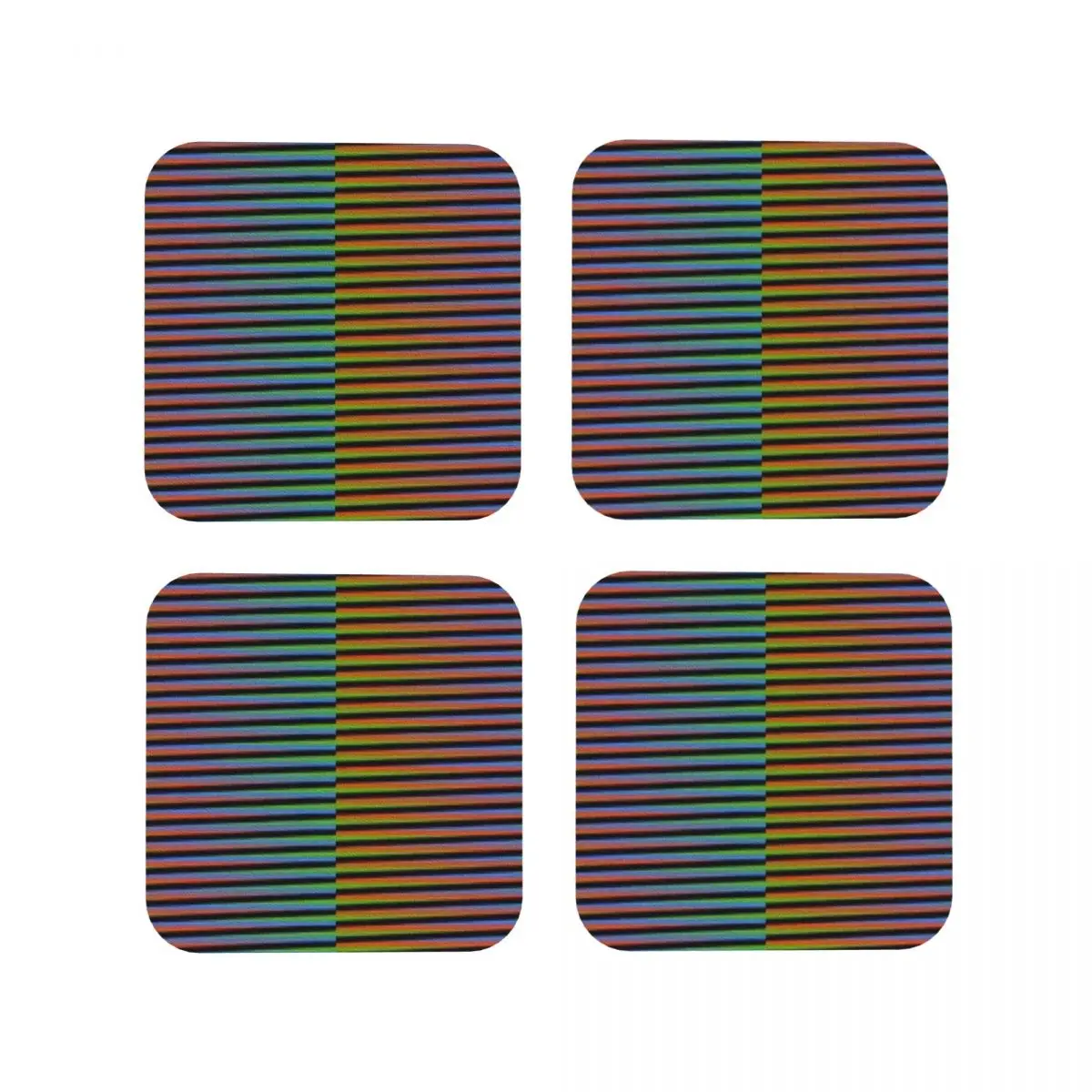 Carlos Cruz Diez Venezuela Untersetzer Kaffeematten Tassen-Untersetzer Tischsets Geschirruntersetzer für Zuhause Küche Esszimmer Bar