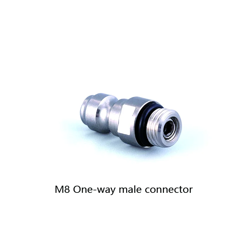 Pintura de aire bola suave CO2 buceo HPA M8 8MM unidireccional desconexión rápida cilindro de Gas masculino recarga piezas del regulador de llenado