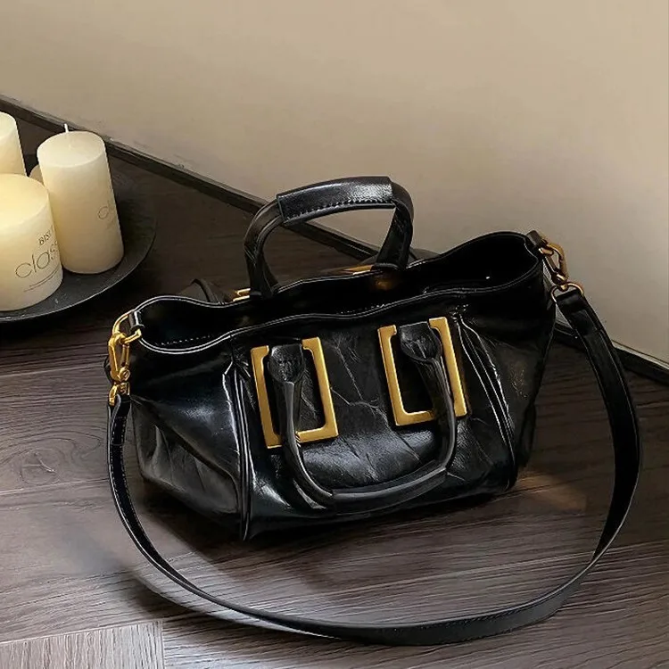 대용량 2025 여성용 토트백, 넉넉한 구조의 숄더백, 가을 겨울 출퇴근용 변형 가능한 워크백