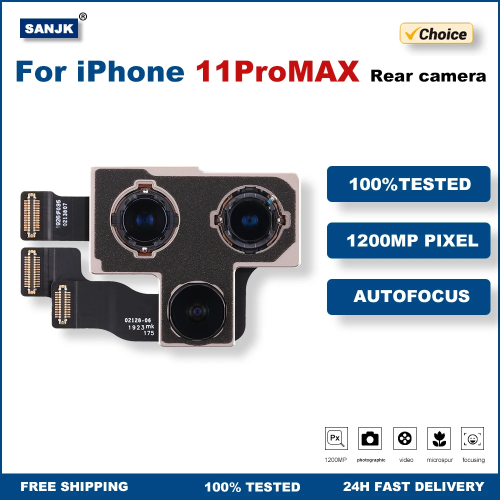 Rear Camera For iPhone 11ProMAX Back Camera Rear Main Lens Flex Cable Camera