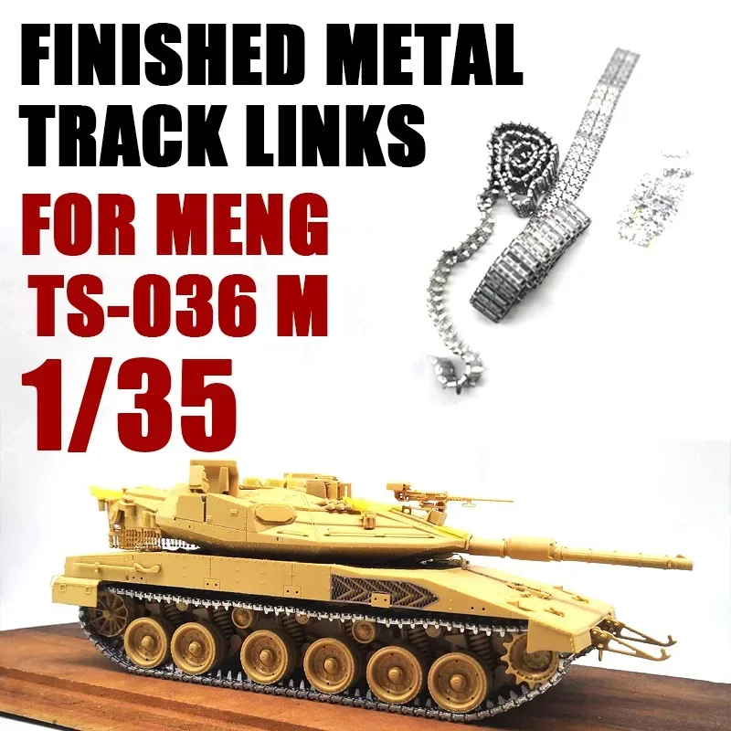 1/35 Finished Metal Track Links for MENG TS-036 Merkava Mk.4M Tank Model