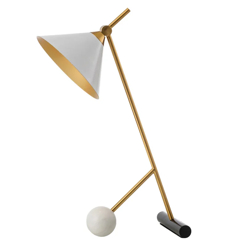 Postmodern light luxury villa model room study bedroom bedside lamp