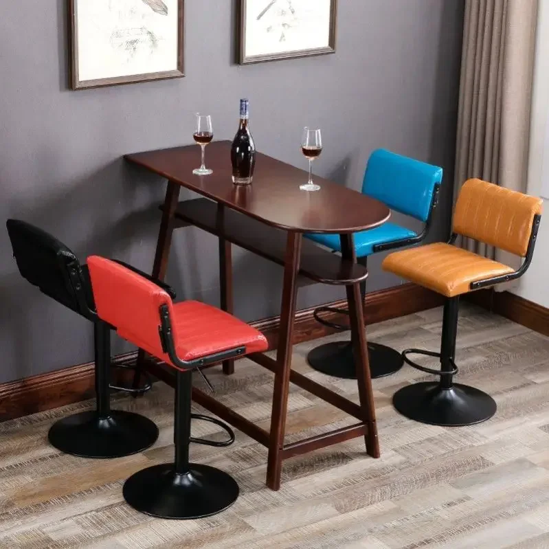 Sillón, muebles de Bar para exteriores, silla giratoria, diseño nórdico de Chaise, sillas de Metal para cafetería, mostrador barato, taburetes de cocina, maquillaje de jardín