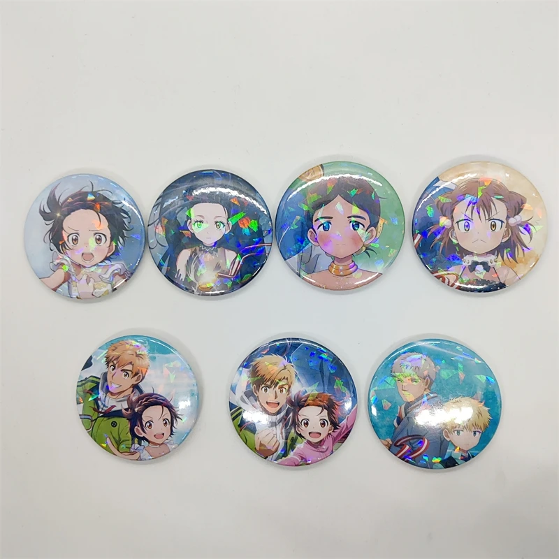 

Anmie Medalist Laser Brooch Yuitsuka Inori Figure Hikaru-KAMISAKI Badge Rioh-SONIDORI Figur Jun Doll Tsukasa Backpack Decoration