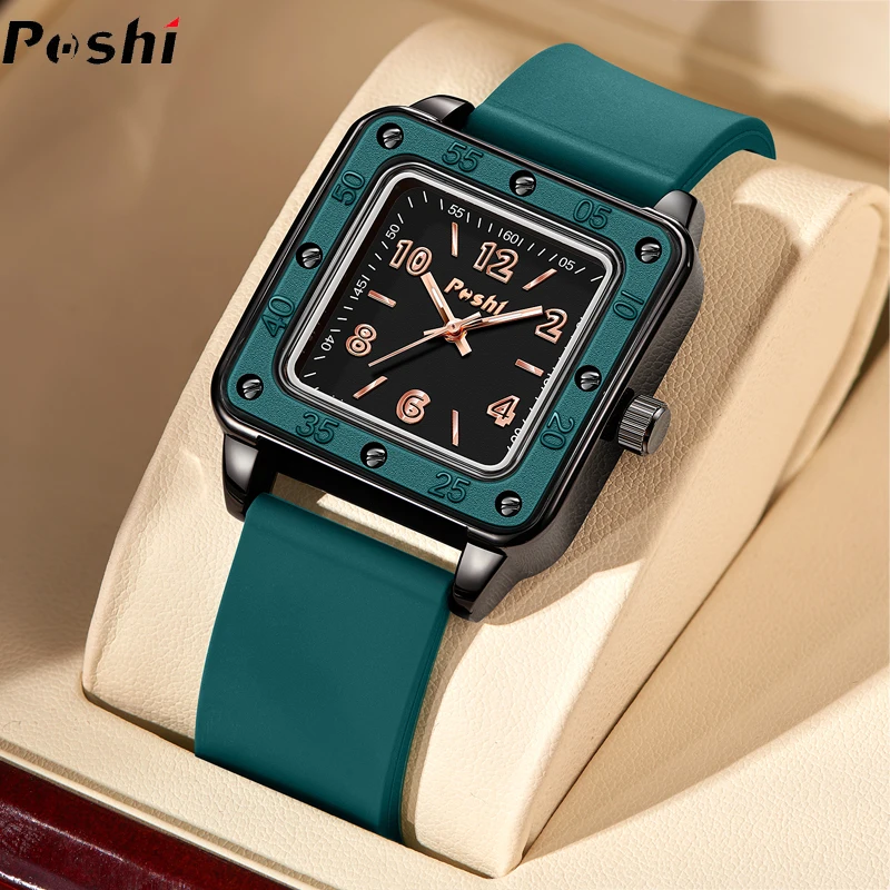 POSHI Original Brand Watch for Women Simple Fashion Quartz Wrist Watches Luxury Leather Waterproof reloj mujer montre femmes