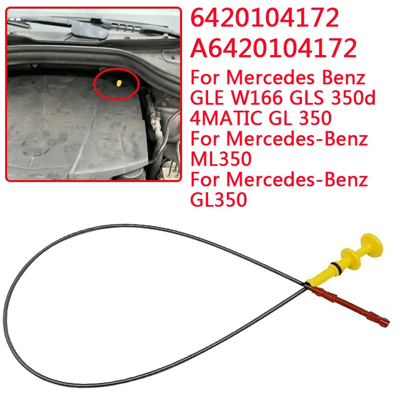 Vareta de nível de óleo do motor automotivo a6420104172 para mercedes benz gle w166 gls 350d 4matic 2016 gl 350 ml350 2012-2014 gl350 2013-2016