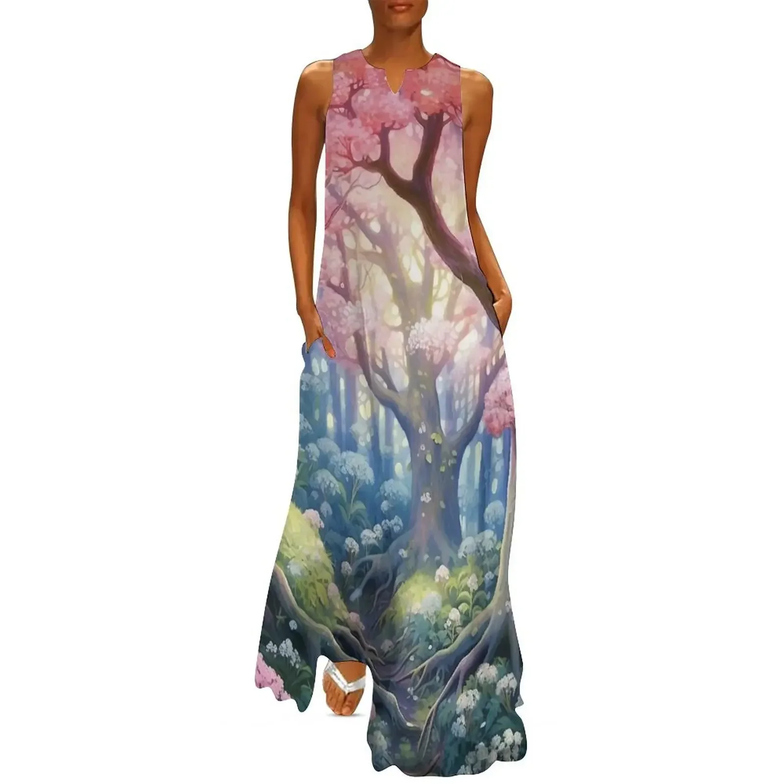 

a magical Viburnum woods - 1 Long Dress luxury dress dress for women women's summer dresses 2025