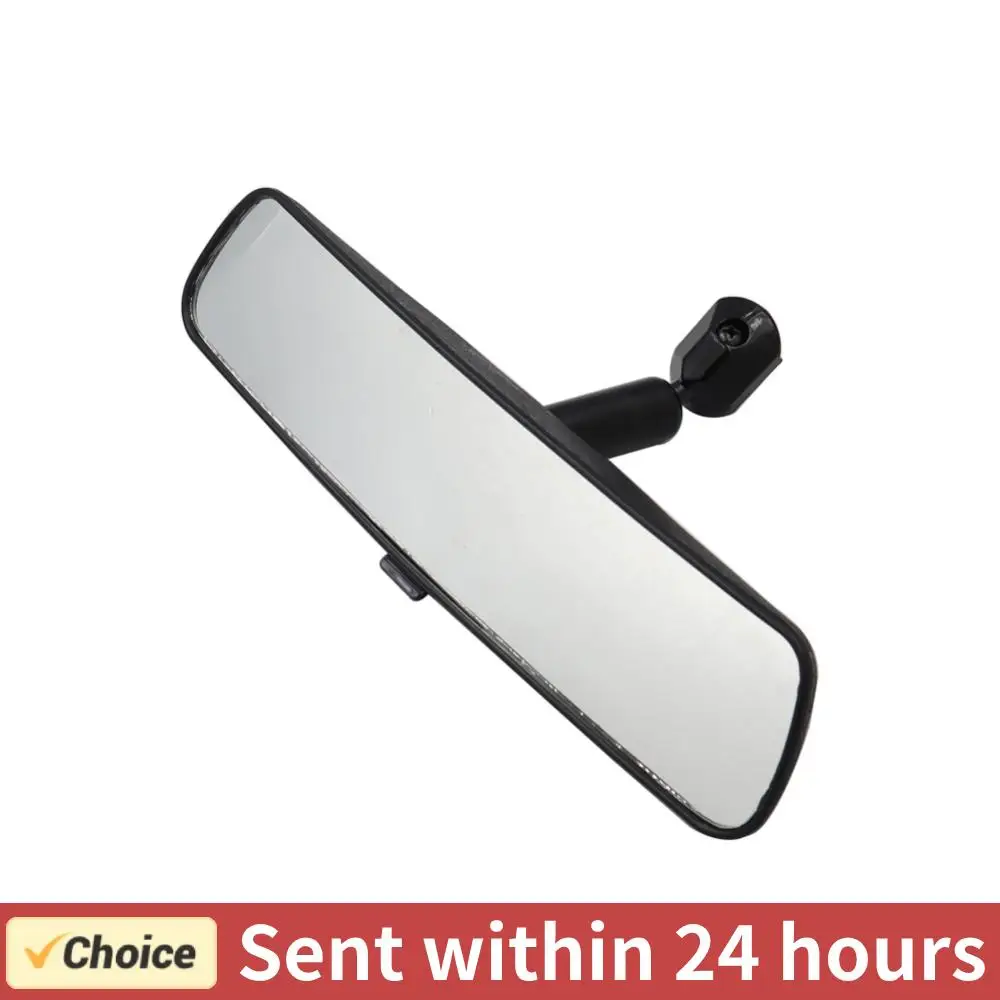 10 Inch Interior Rearview Mirror Black Auto Internal Mirror Easy To Install Rearview Interior Mirror ABS Glass for Universal Car