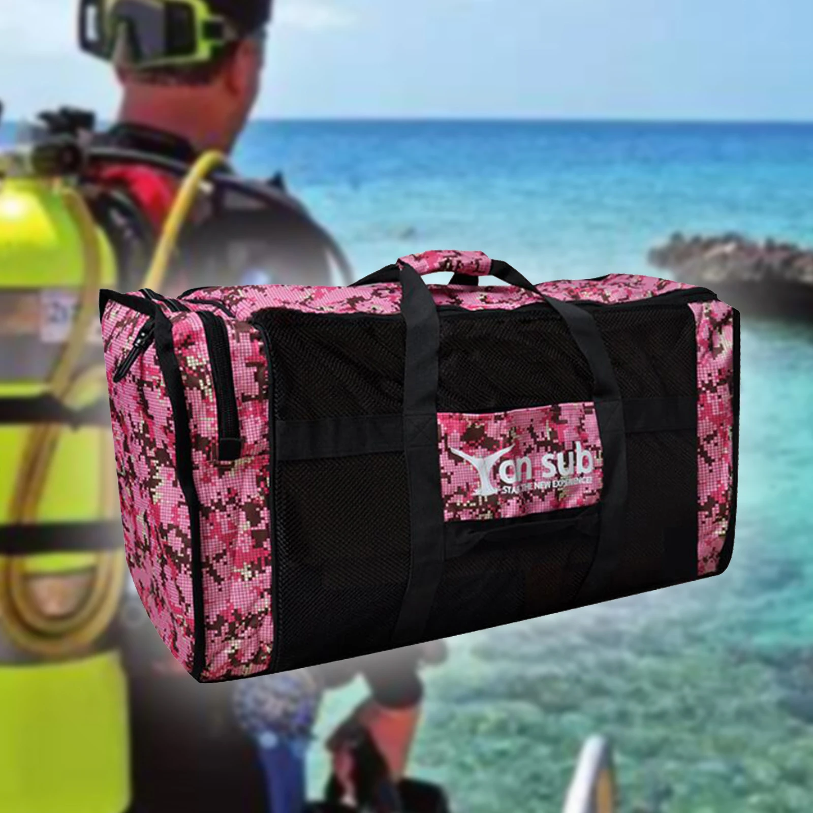 Scuba Diving Duffle Bag Storage Carrier Bag Travel Duffle Bag for Kayaking Underwater Adventure Beach Water Sports Outdoor