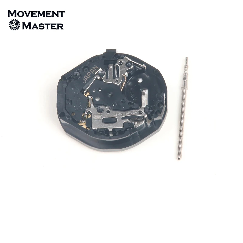 Jam tangan 3/6 asli Jepang PC32 PC22A gerakan kuarsa tanggal pada jam tangan aksesoris Perbaikan Gerakan