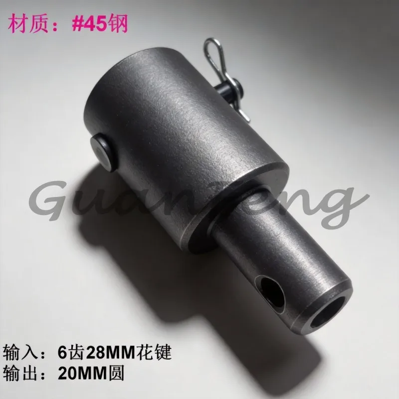 6-Tooth Spline Adapter Connector Accessories for Large Ground Drilling Machine Drill Head
