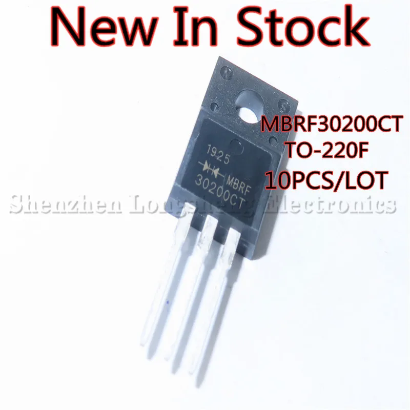 10PCS/LOT MBRF30200CT TO-220F 30A 200V Schottky diode B30200G New In Stock