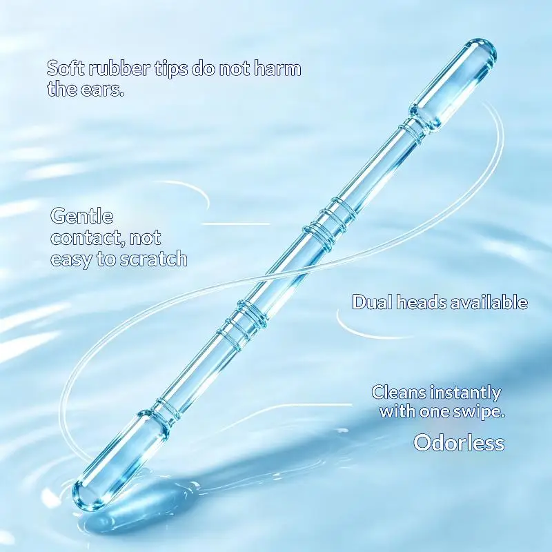 20Pcs Silicone Ear Wax Remover Safe Sticky Ear Pick For Adults Reusable Ear Cleaner Adhesive Earpick Swabs Tools